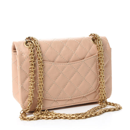 Chanel Aged Calfskin Quilted 2.55 Reissue Mini Flap Beige 3 of 11