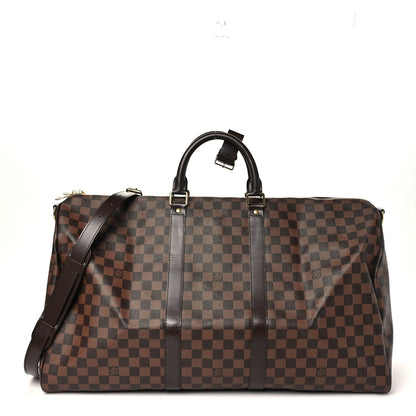 Louis Vuitton Damier Ebene Keepall Bandouliere 55 1 of 8