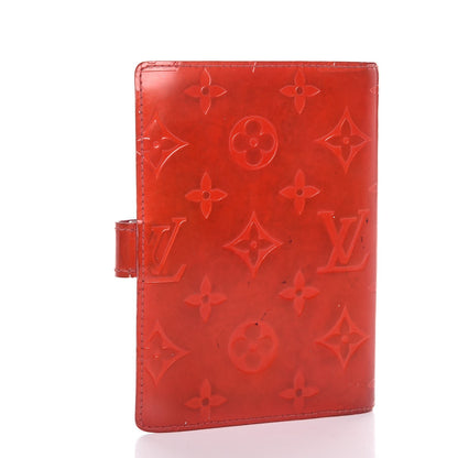 Louis Vuitton Vernis Small Ring Agenda Cover Red 3 of 11