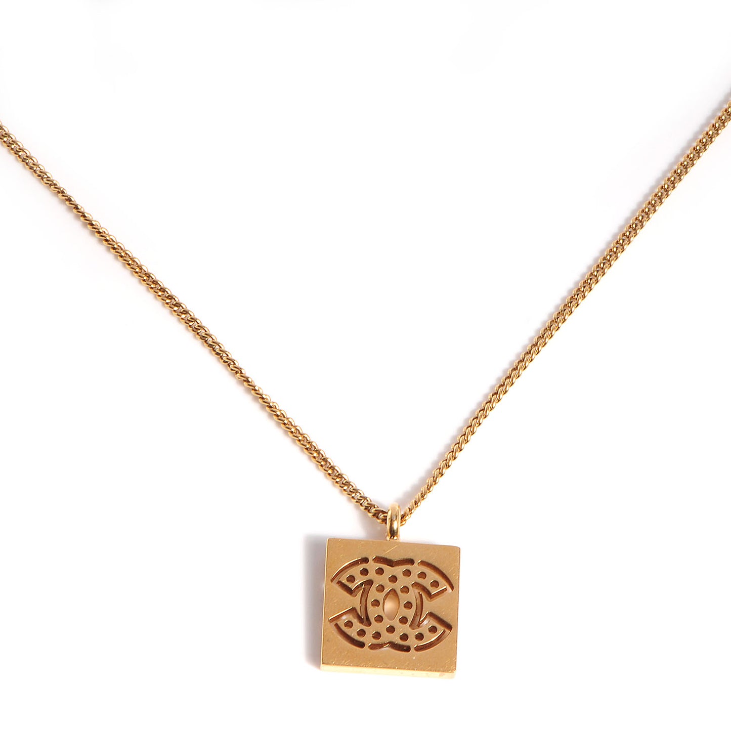 CC Pendant Necklace Gold