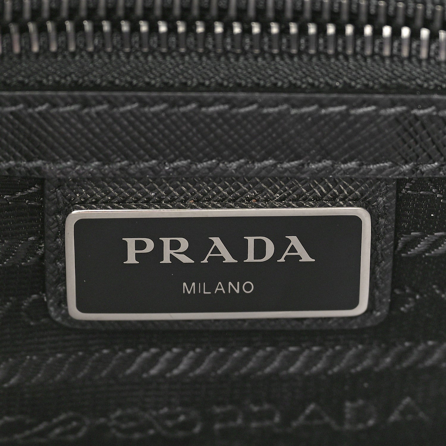 Prada Re-Nylon Tessuto Saffiano Pocket Flap Messenger Bag Black 6 of 9
