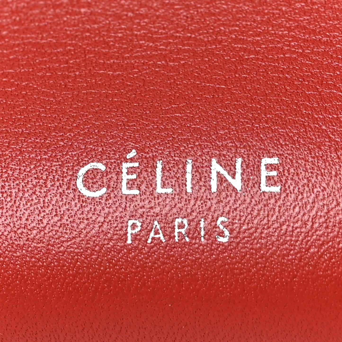 Supple Grained Calfskin Big Bag Bucket Red