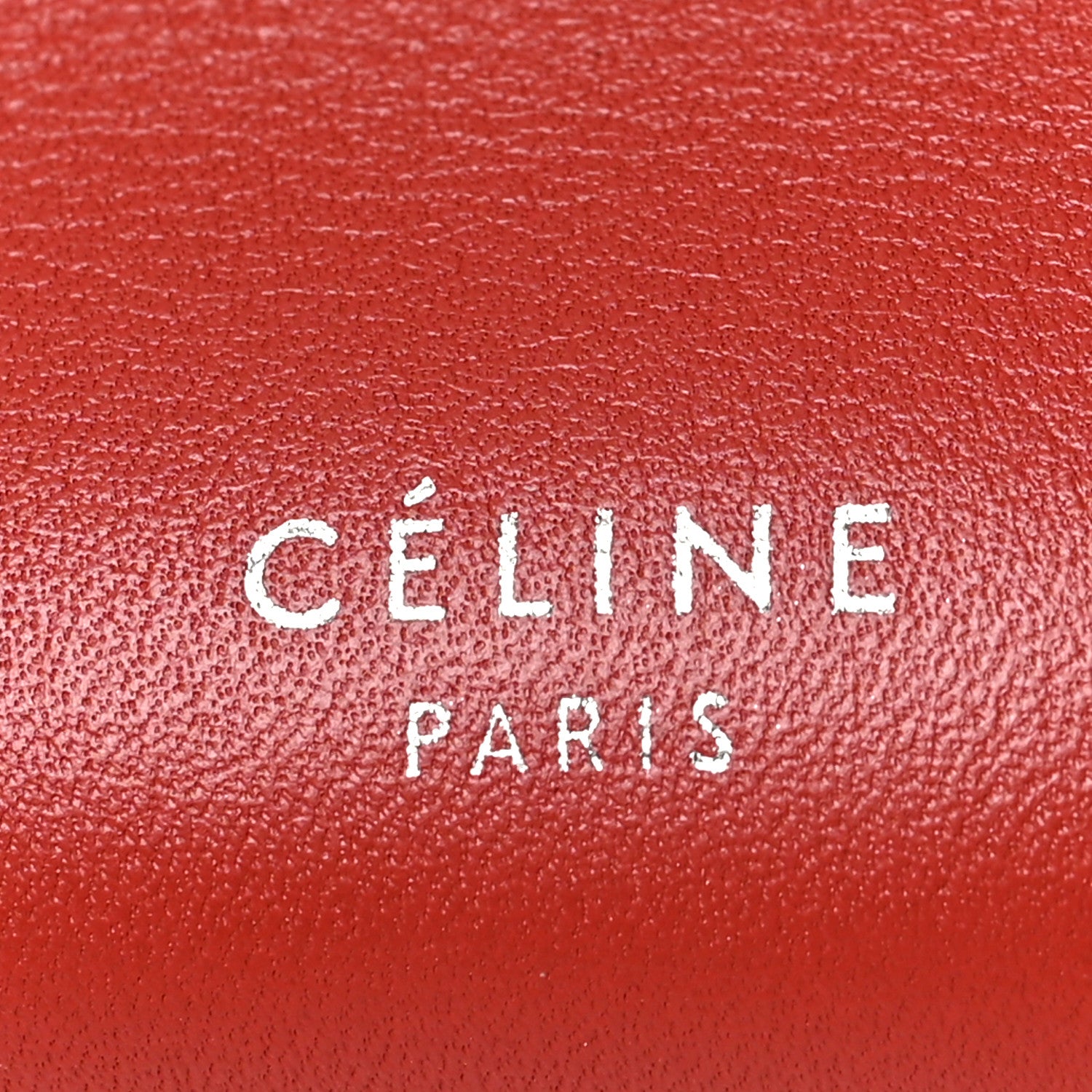 Celine Supple Grained Calfskin Big Bag Bucket Red 6 of 7