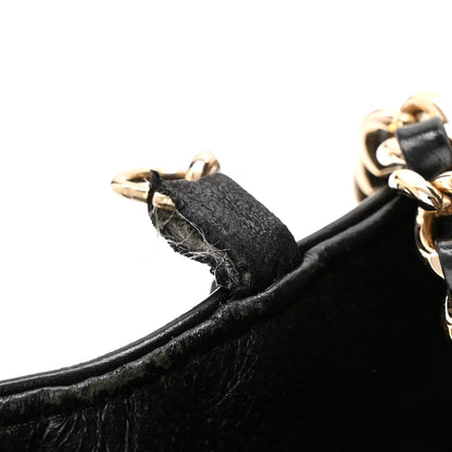 Chanel Patent Calfskin Quilted East West Flap Shoulder Bag Black 11 of 12