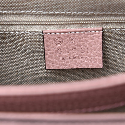Gucci Dollar Calfskin Interlocking G Top Handle Shoulder Bag Soft Pink 5 of 8