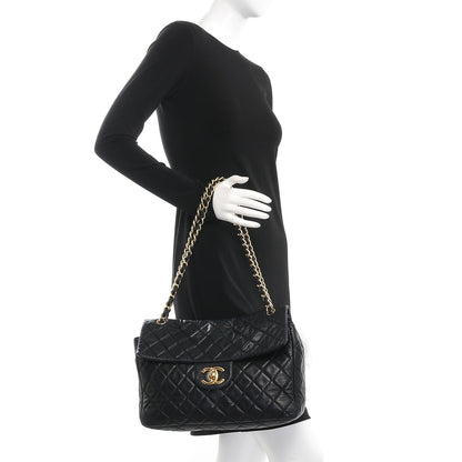 Chanel Lambskin Quilted Maxi Single Flap Black 3 of 13