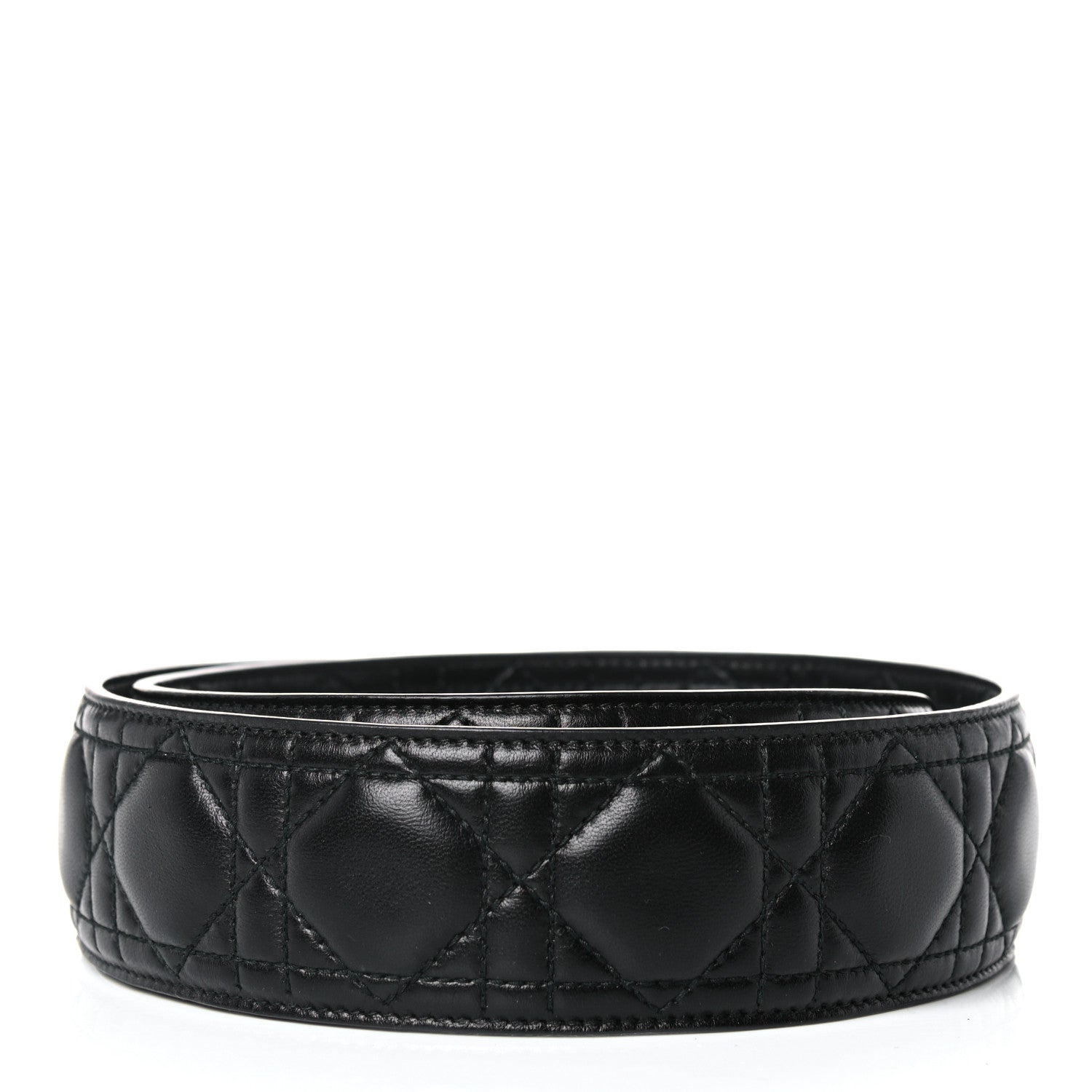 Christian Dior Lambskin Cannage Shoulder Strap Black 2 of 4