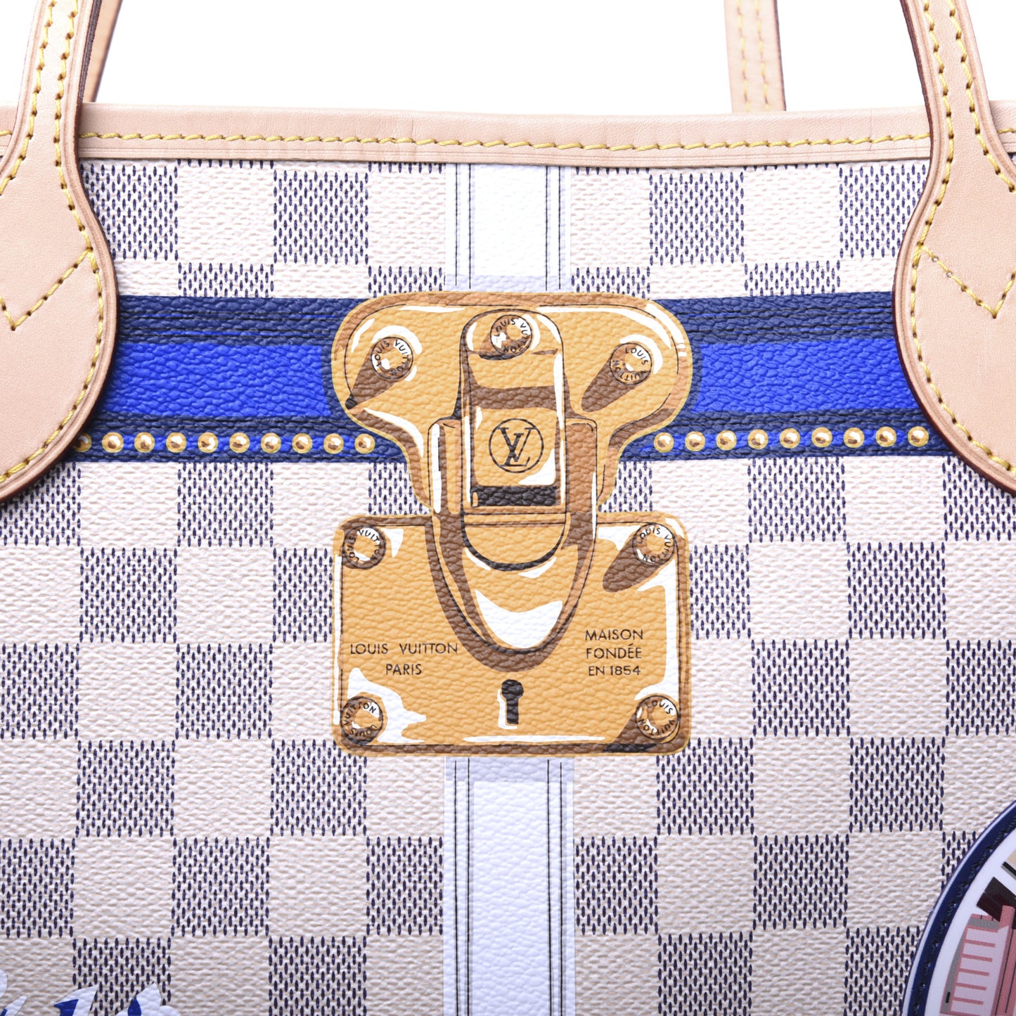 Damier Azur Summer Trunks Forte Dei Marmi Neo Neverfull MM