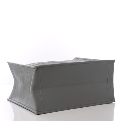 Christian Dior Calfskin Embossed Medium Book Tote Grey 3 of 10