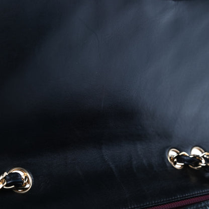 Chanel Lambskin Quilted Jumbo Double Flap Black 12 of 14