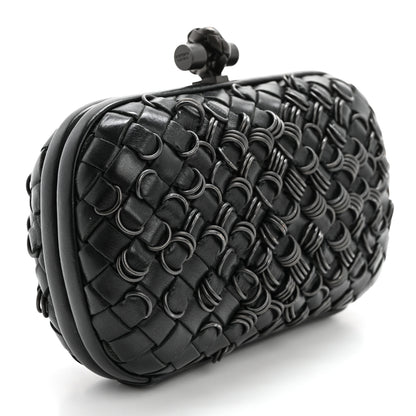 Bottega Veneta Nappa Intrecciato Knot Clutch Black 3 of 11