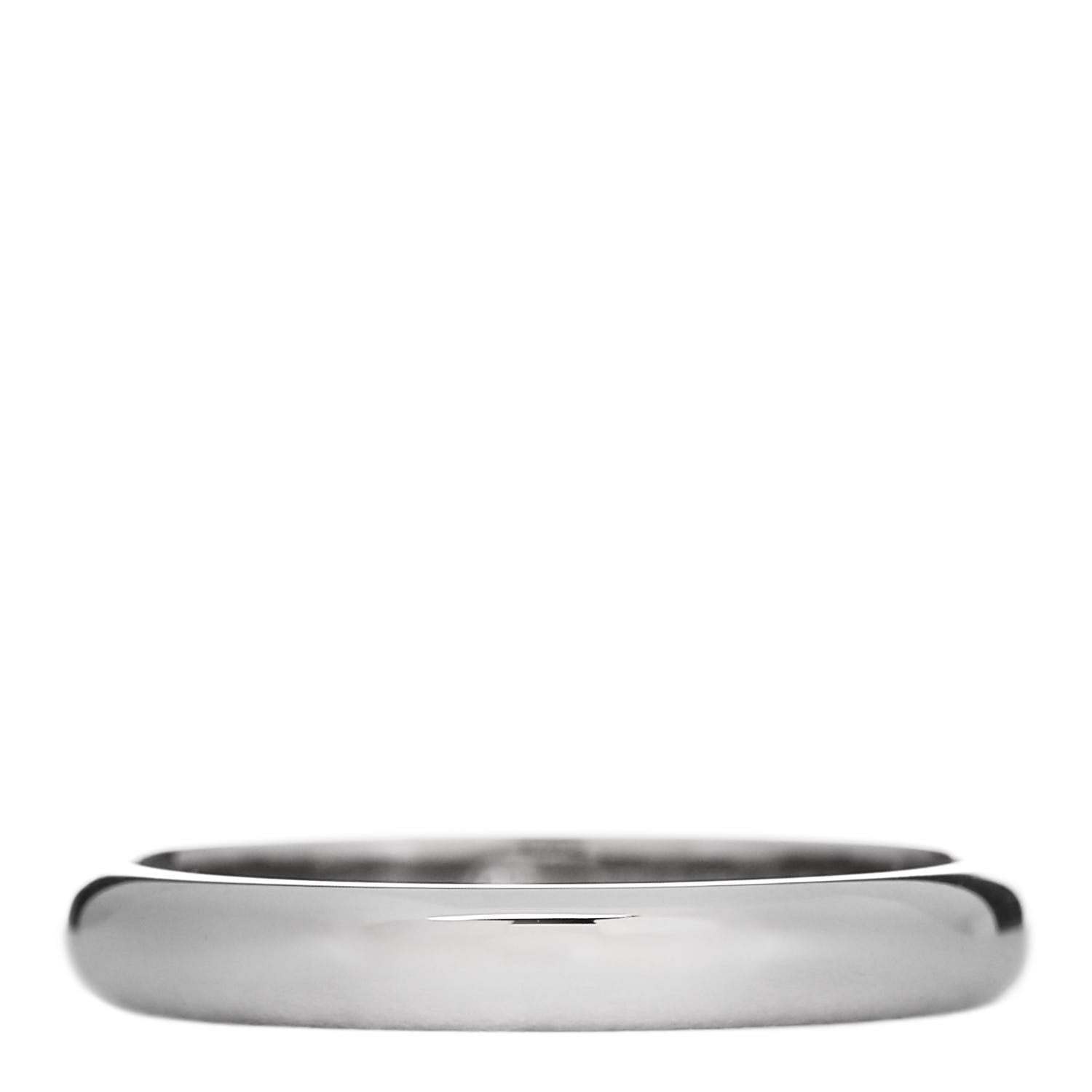 Cartier Platinum Diamond 2.6mm 1895 Wedding Band Ring 47 4 3 of 6