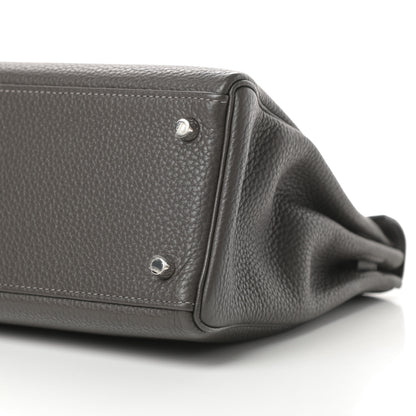 Hermes Taurillon Clemence Kelly Retourne 32 Graphite 10 of 13