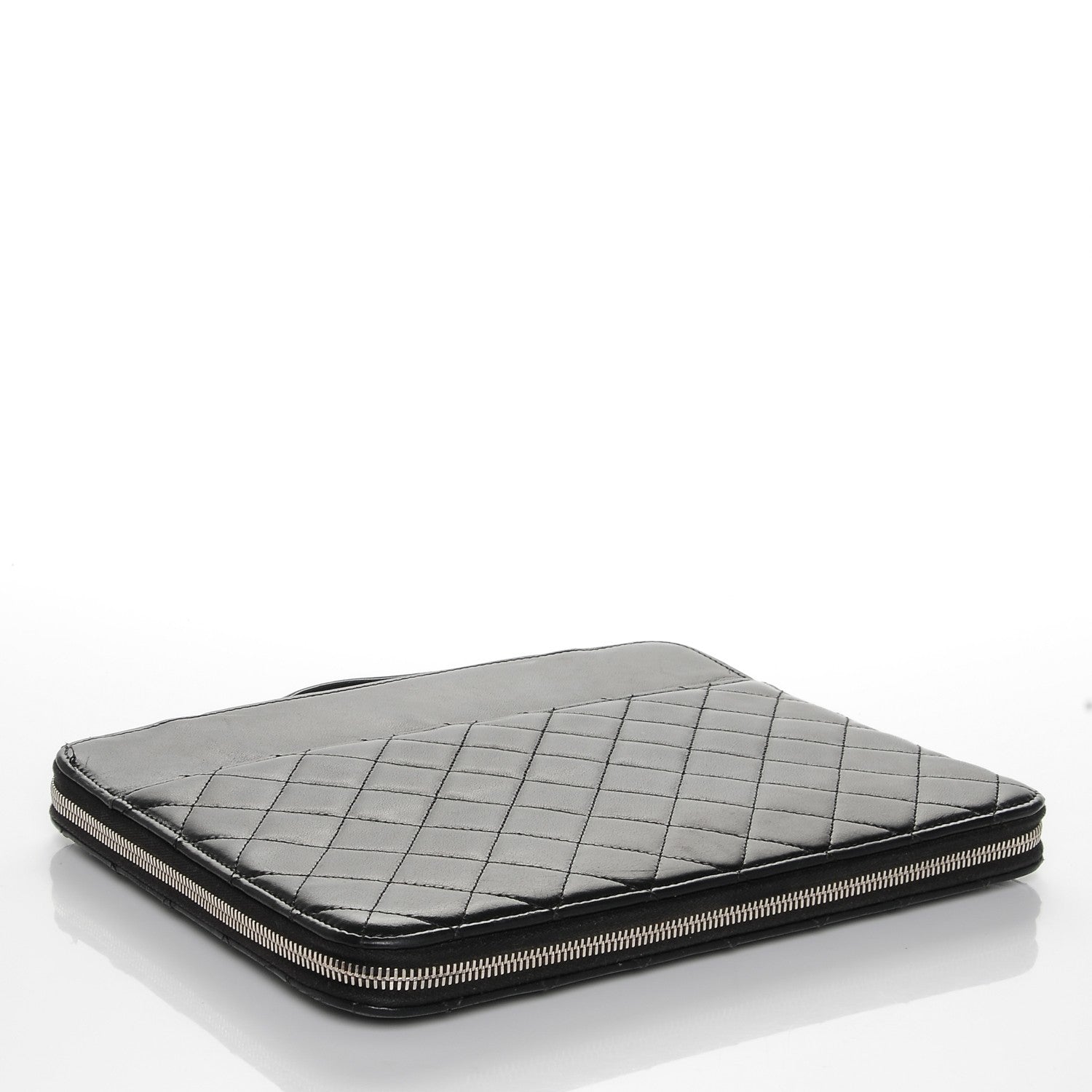 Chanel Lambskin Quilted iPad Case Black 4 of 6