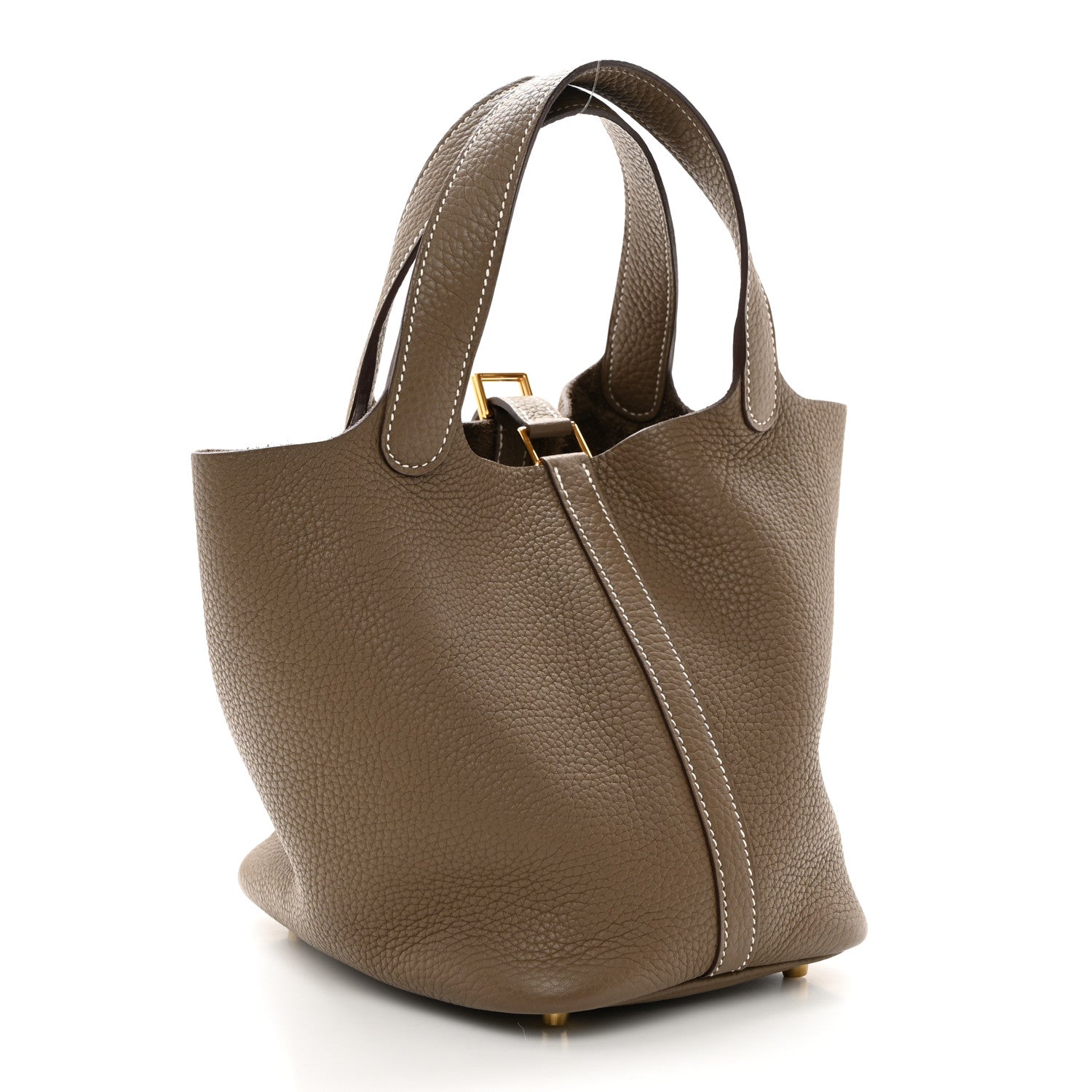 Hermes Taurillon Clemence Picotin Lock 18 PM Etoupe 3 of 11