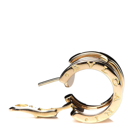 Bulgari 18K Yellow Gold B.Zero1 Hoop Earrings 5 of 7