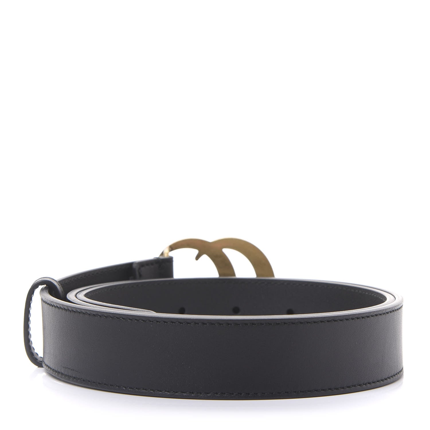 Gucci Calfskin Double G 30mm Belt 90 36 Black 2 of 6