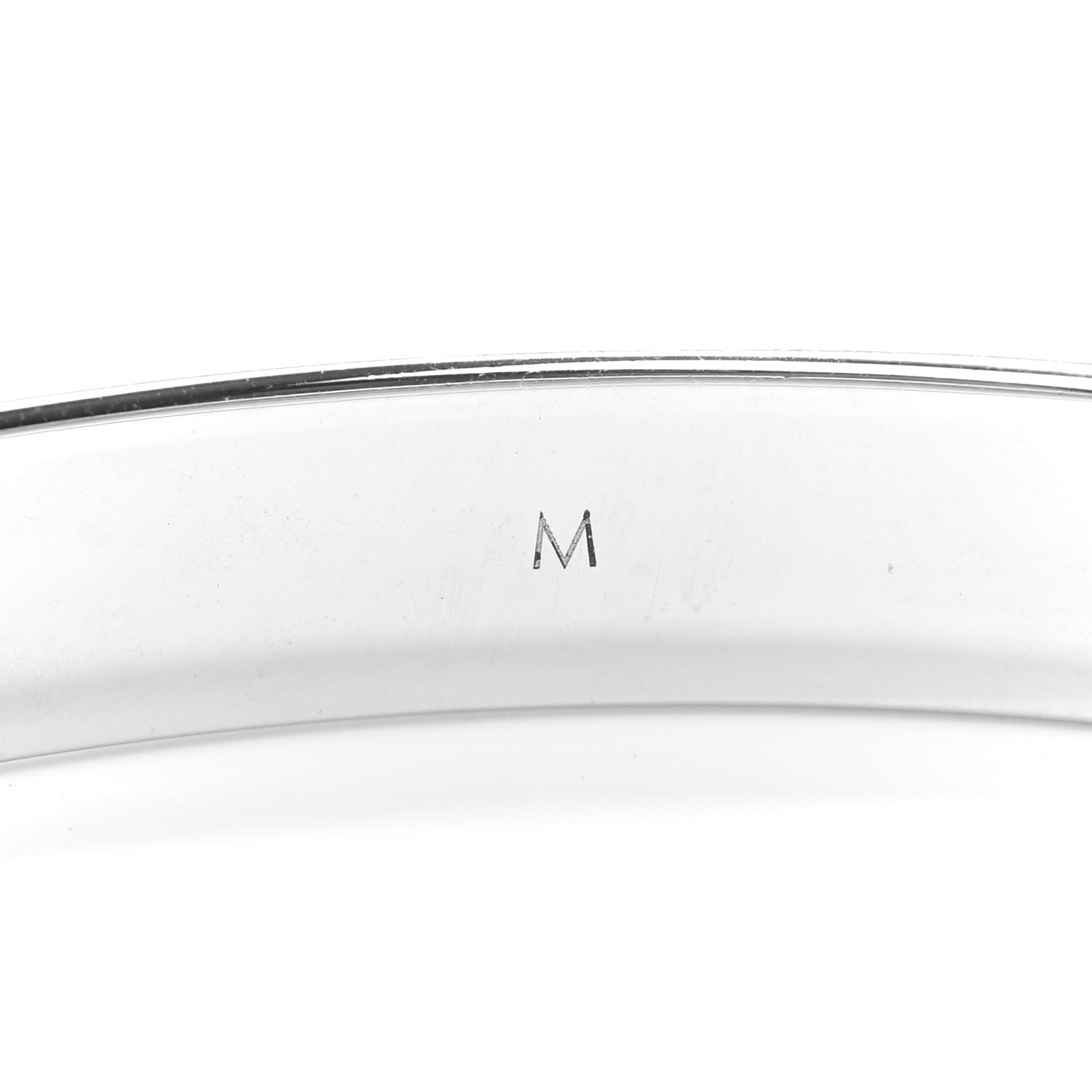 Louis Vuitton Brass Palladium Plated Nanogram Cuff M Silver 5 of 7