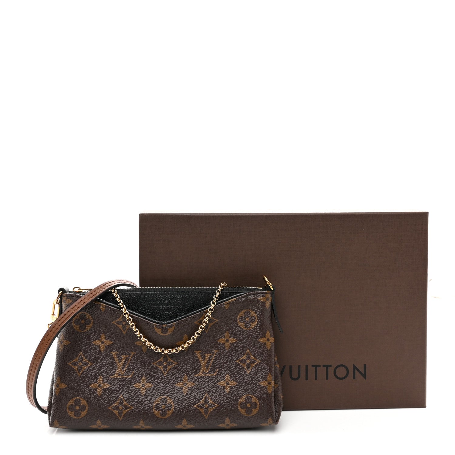 Louis Vuitton Monogram Pallas Clutch Black 1866040 – FASHIONPHILE
