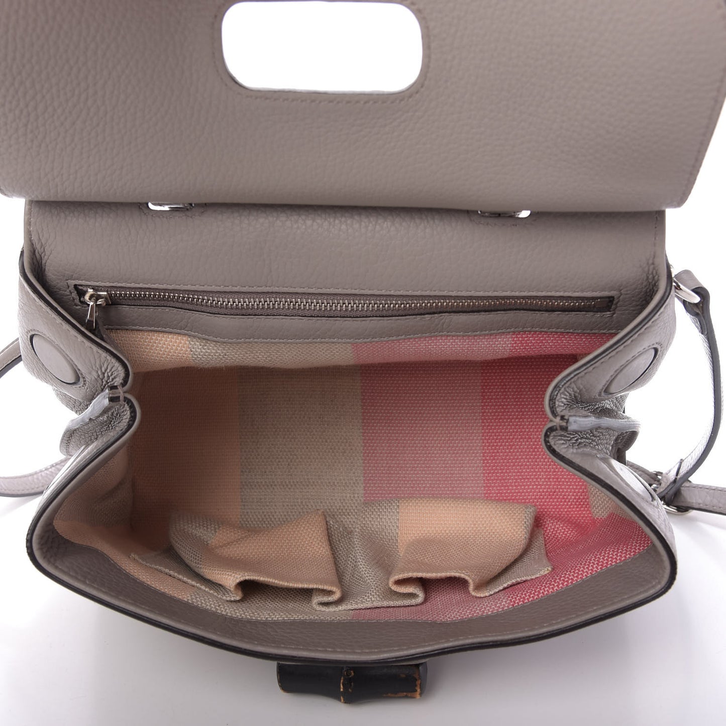 Cellarius Calfskin Small Bamboo Daily Top Handle Bag Storm Grey