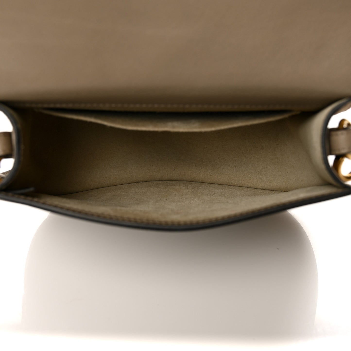 Calfskin Suede Medium Nile Bracelet Bag Motty Grey