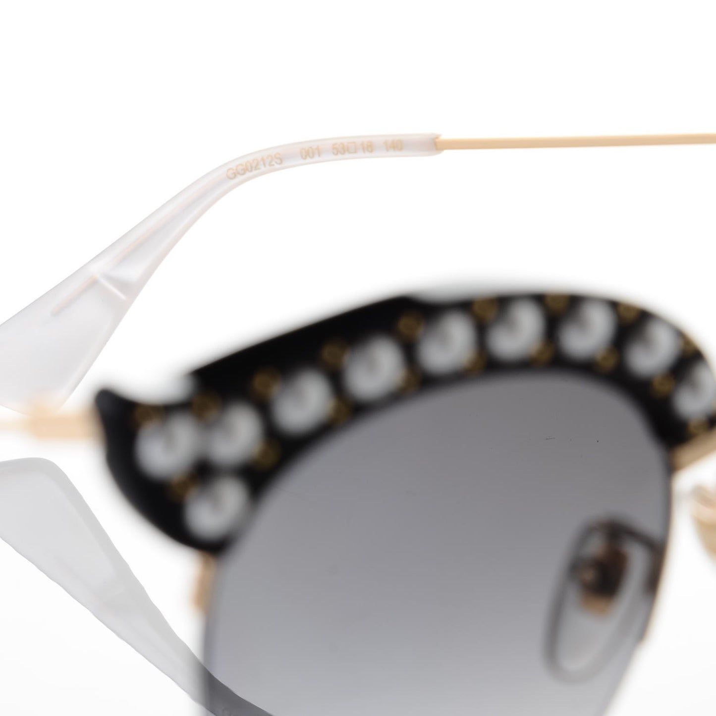 Pearl Cat Eye Sunglasses GG0212S Black