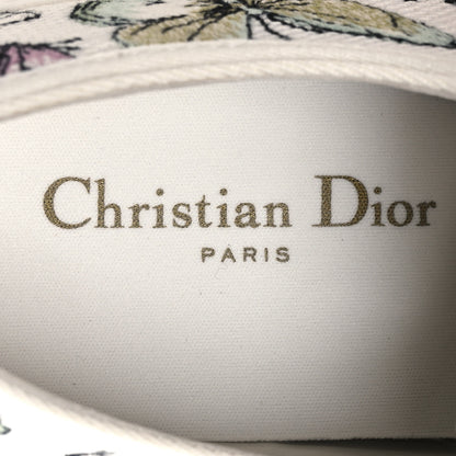 Christian Dior Canvas Jardin Botanique Embroidered Womens Walk'N'Dior Low Top Sneakers 38.5 White Multicolor 9 of 10