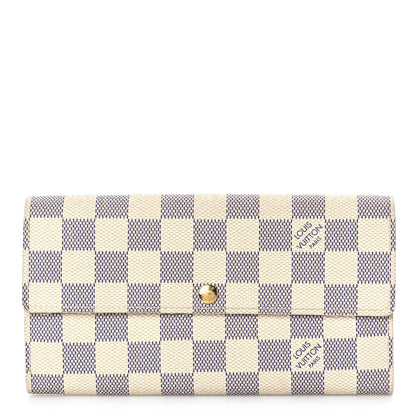 Louis Vuitton Damier Azur Sarah Wallet 1 of 10