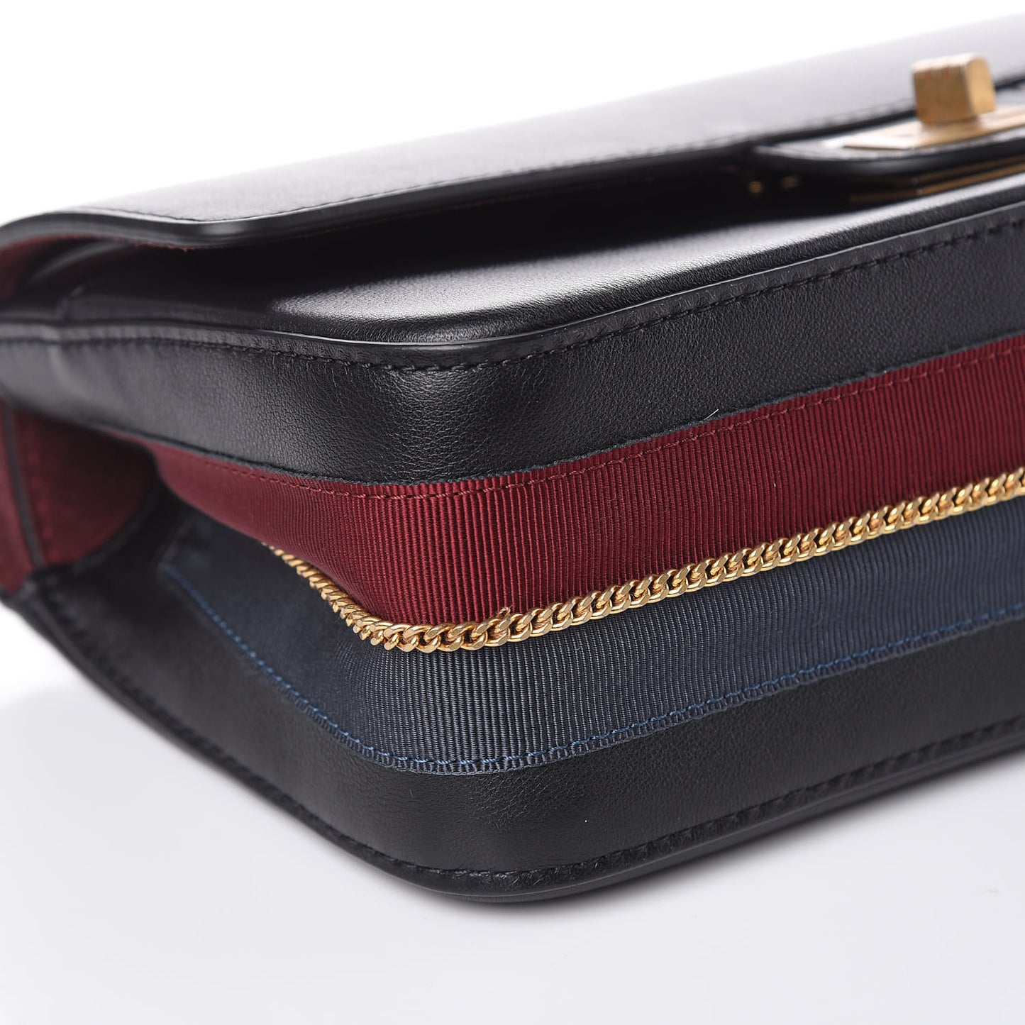 Calfskin Nude 2.55 Medals Reissue 225 Flap Black