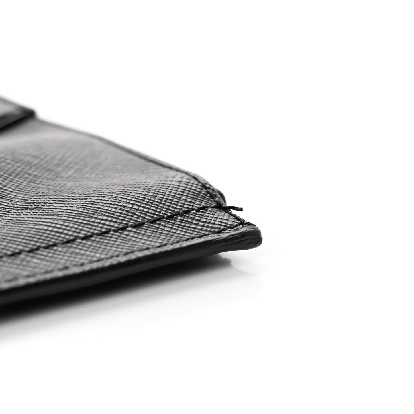 Textured Coated Canvas Bambi Print Cosmetic Pouch Black