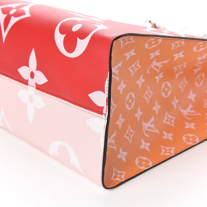 Louis Vuitton Monogram Giant Onthego GM Rouge Rose 6 of 11