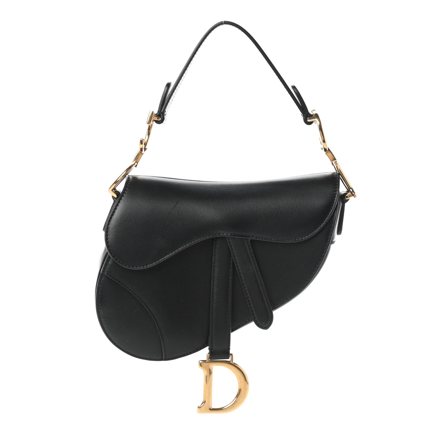 Christian Dior Calfskin Mini Saddle Bag Black 1 of 7