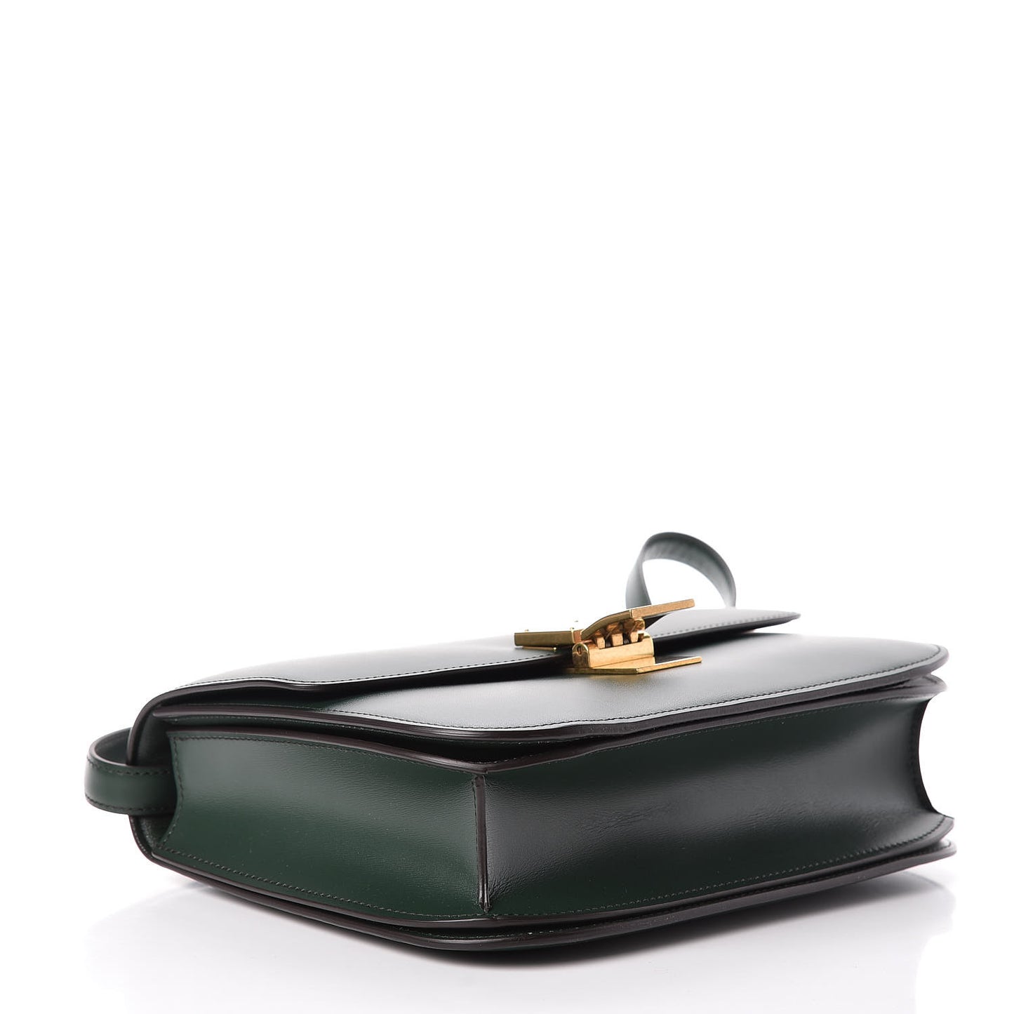 Box Calfskin Classic Box Medium Flap Bag Dark Green