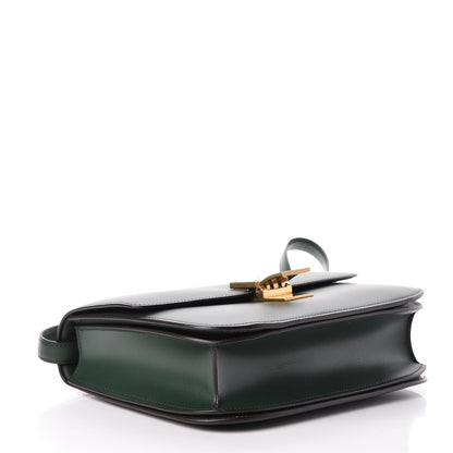 Celine Box Calfskin Classic Box Medium Flap Bag Dark Green 4 of 11