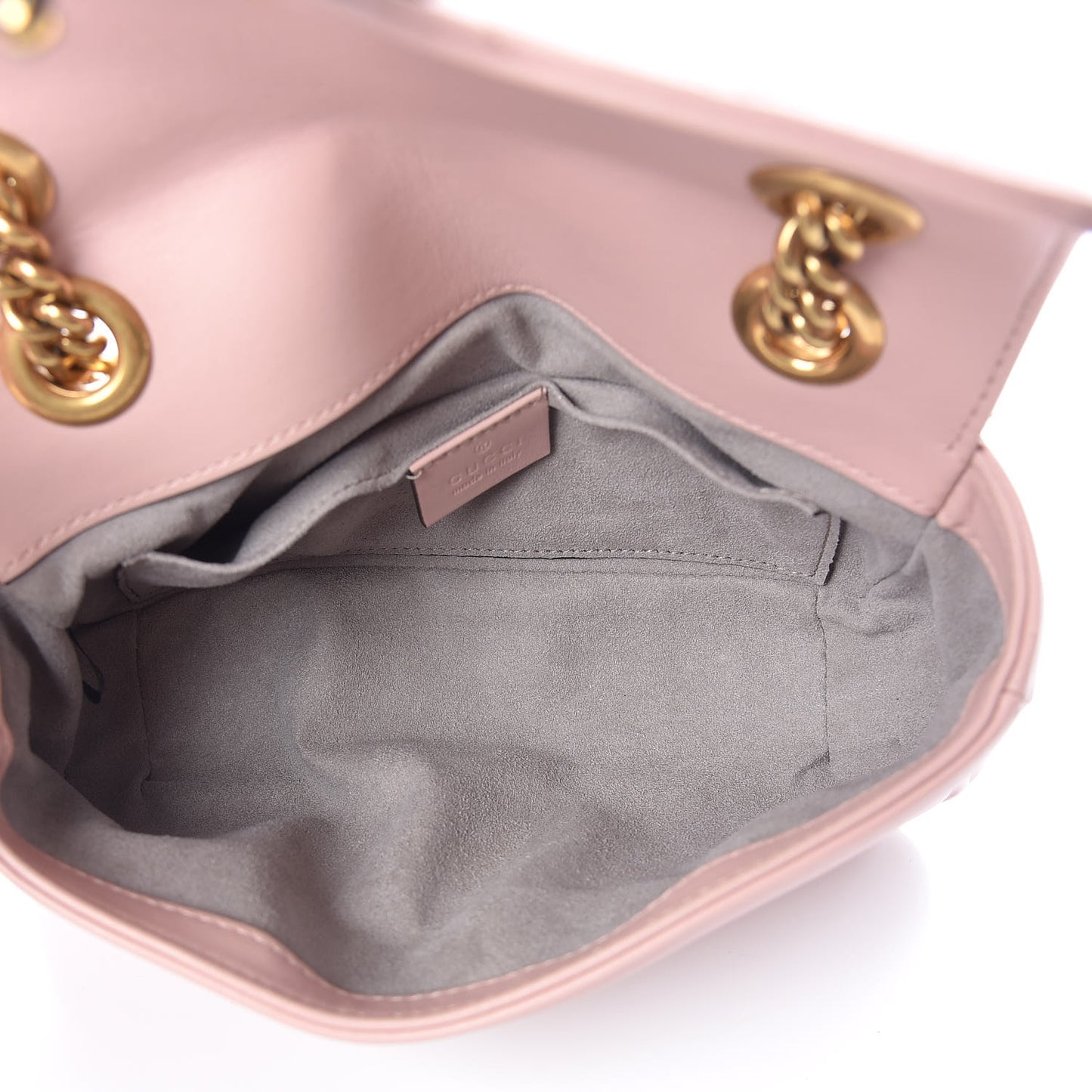 Calfskin Matelasse Mini GG Marmont Shoulder Bag Perfect Pink