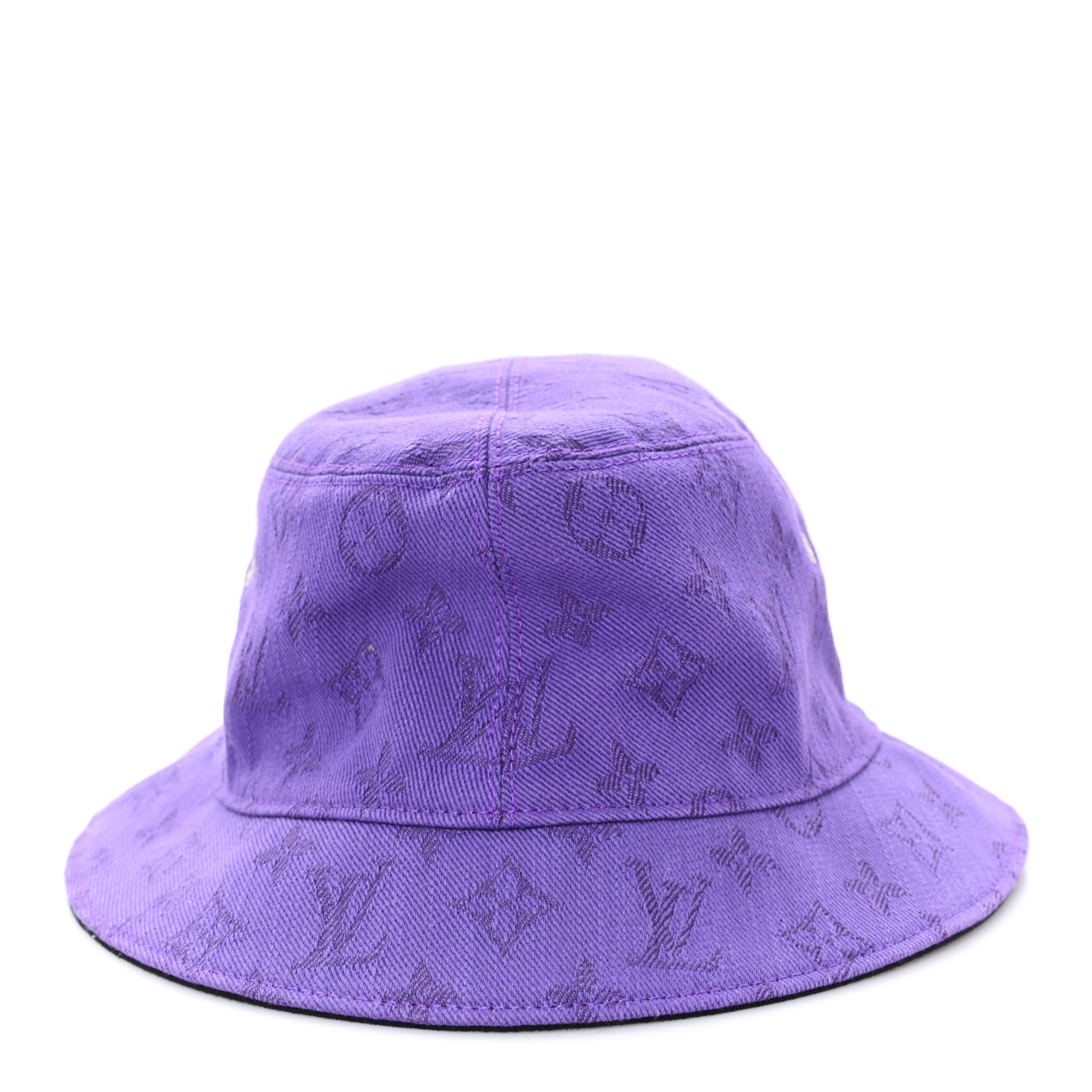 Louis Vuitton Monogram Denim Essential Bucket Hat 60 Violet 3 of 8