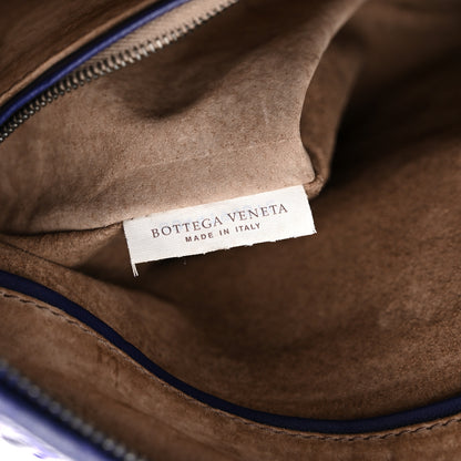 Bottega Veneta Embroidered Nappa Intrecciato Large Veneta Hobo Atlantic 7 of 13
