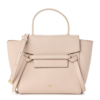 Celine Grained Calfskin Nano Belt Bag Ballerina 1 of 8