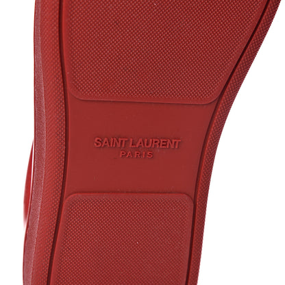 Saint Laurent Calfskin Mens Alpha Sneakers 43 New Red 7 of 10