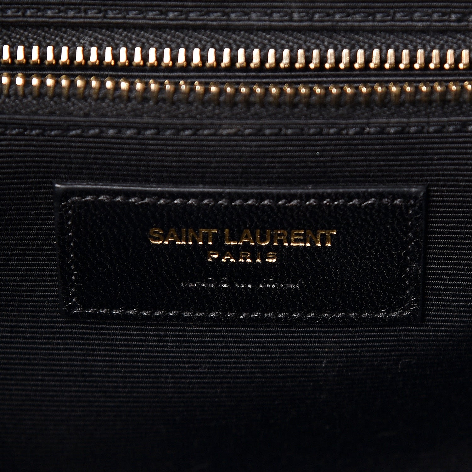 Saint Laurent Grain De Poudre Matelasse Chevron Large Monogram Satchel Black 6 of 11