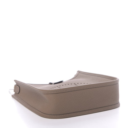 Hermes Taurillon Clemence Amazone Evelyne TPM Beige De Weimar Gris Etain 4 of 11