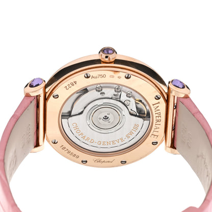 Chopard 18K Rose Gold Alligator Mother of Pearl 36mm Imperiale Automatic Watch Pink 3 of 5