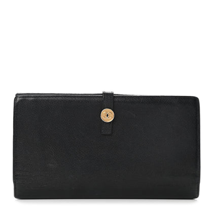 Chanel Grained Calfskin CC Button Long Wallet Black 1 of 11