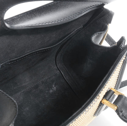 Alexander McQueen Leather Studded Mini Heroine Top Handle Bag Black 7 of 9
