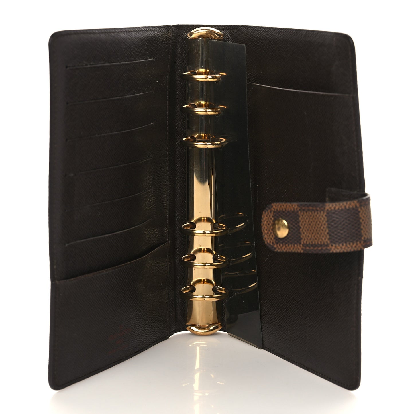 Damier Ebene Medium Ring Agenda Cover