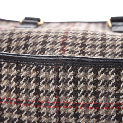 Prada Tweed Satchel Ebano 8 of 8