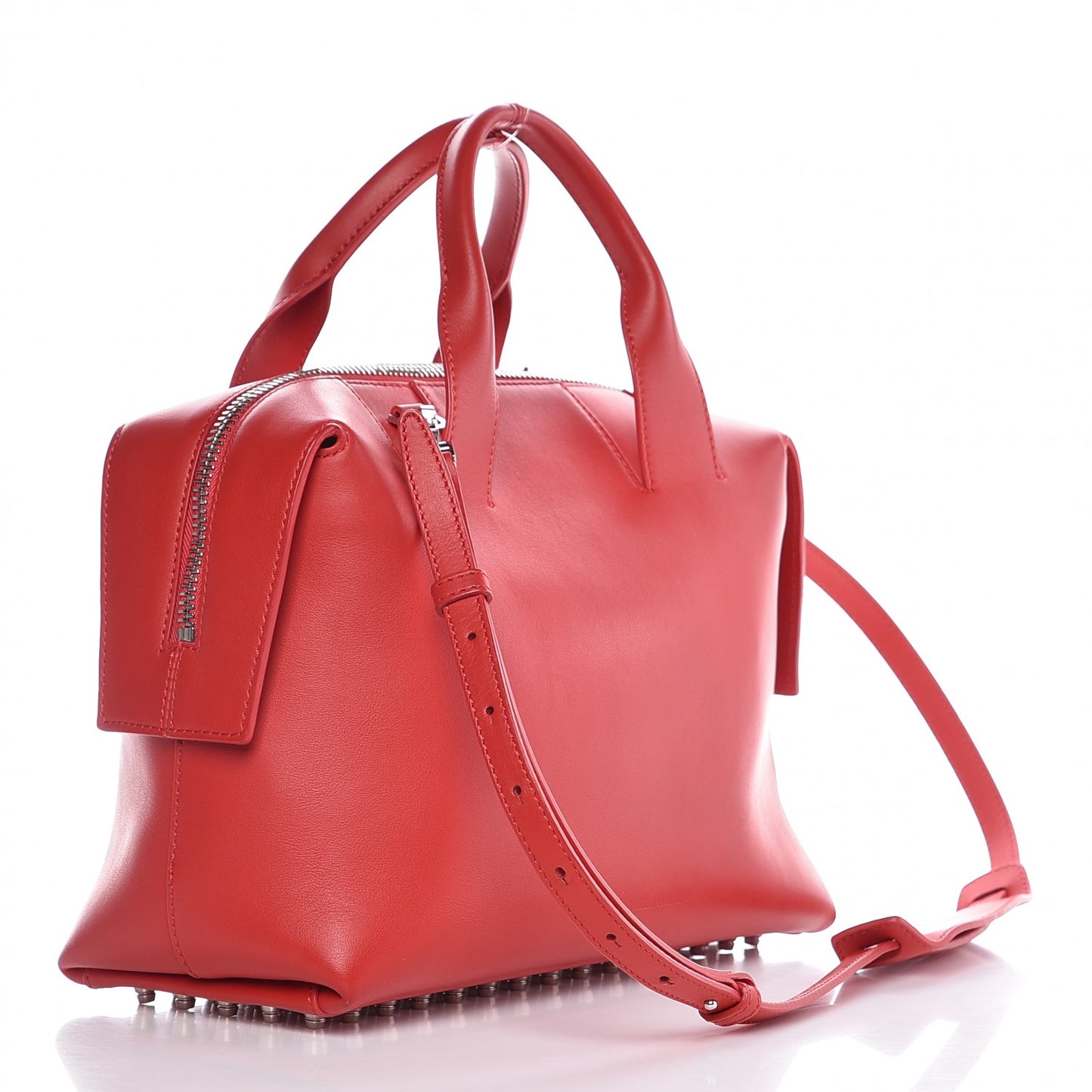 Calfskin Large Rogue Satchel Red