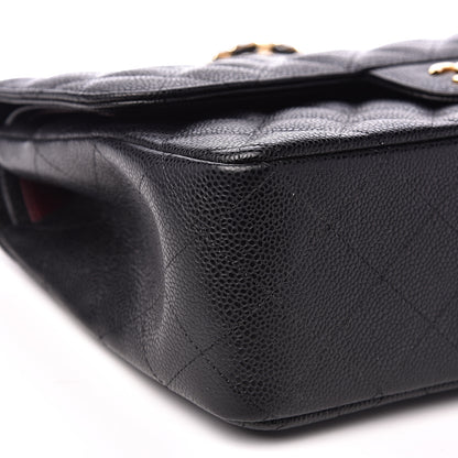 Chanel Caviar Quilted Jumbo Double Flap Black 8 of 9