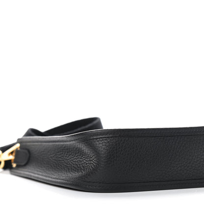 Hermes Taurillon Clemence Evelyne TPM Black 7 of 8