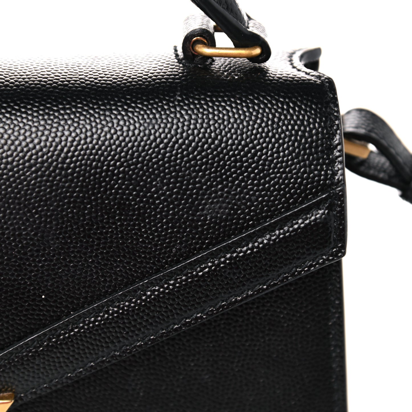 Grain de Poudre Mini Classic Monogram Cassandra Top Handle Black